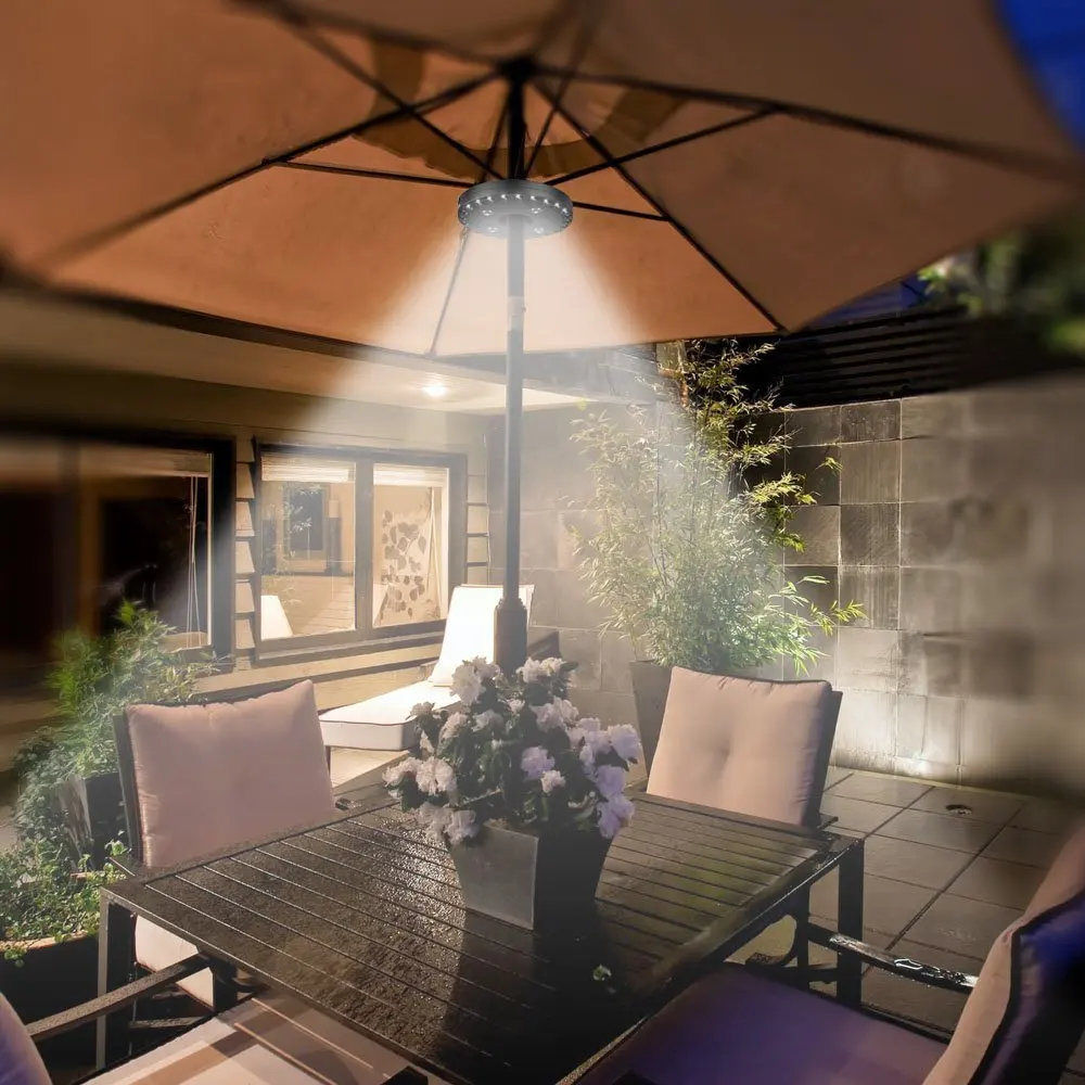 28 LED Super Bright Umbrella lamp Outdoor Camping Hanging Tent Lights Battery Powered Portable Garden Lamp Patio Lighting