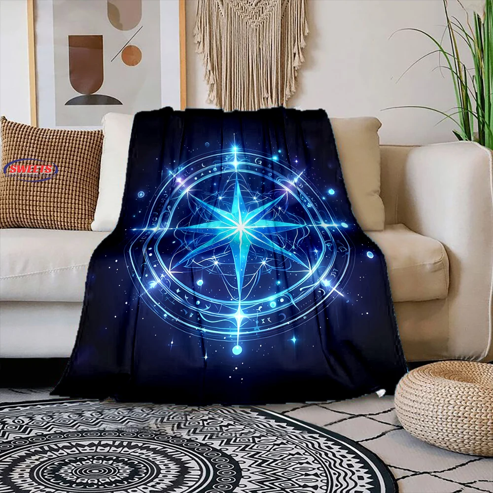 Pentacle Symbol Goat Head Soft Flannel Blanket for Bed Bedroom Sofa Picnic,Warm Throw Blanket for Cover Outdoor Leisure Nap,Gift 2