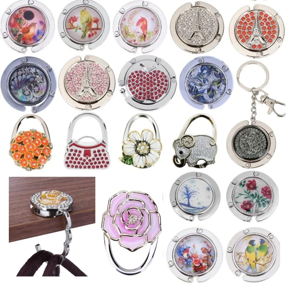 Bag Hanger Table Hook Unique Crystal Rhinestone Decoration Accessories