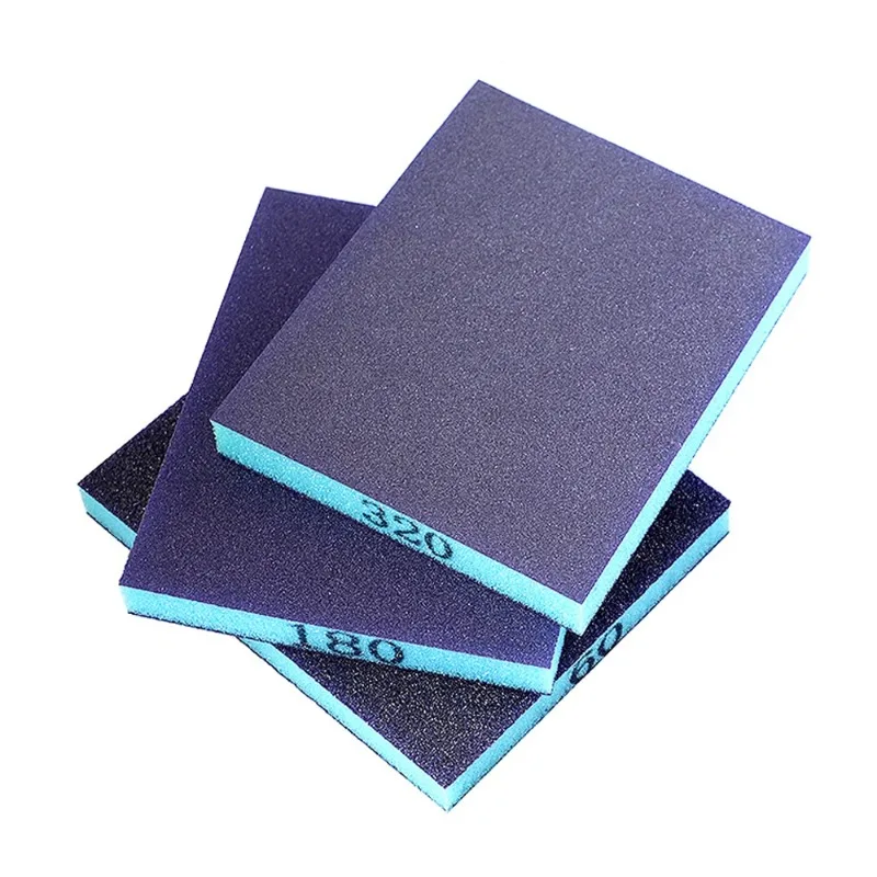 3 Pieces of Sand Grinding Sponge Soft Foam Sand Pad, Reusable Dry and Wet Sand Grinding Blocks, Suitable for Metal Furniture