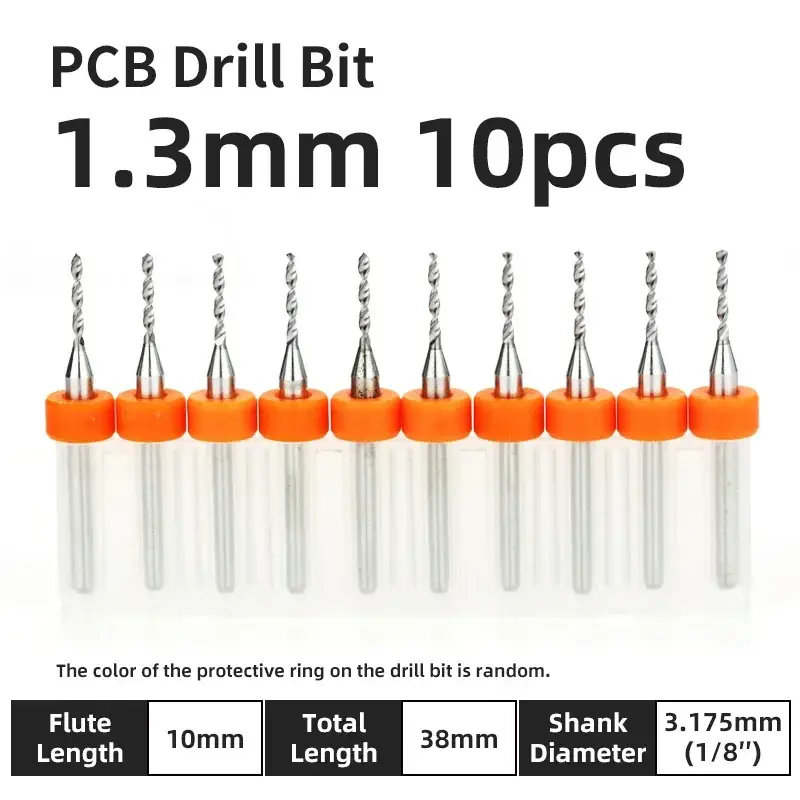 10pcs PCB Drill Bit Set Carbide Micro Drills For Printed Circuit Board 1/8" Fixed Shank Mini CNC Tungsten Steel Bits 0.1-3.175mm image 30