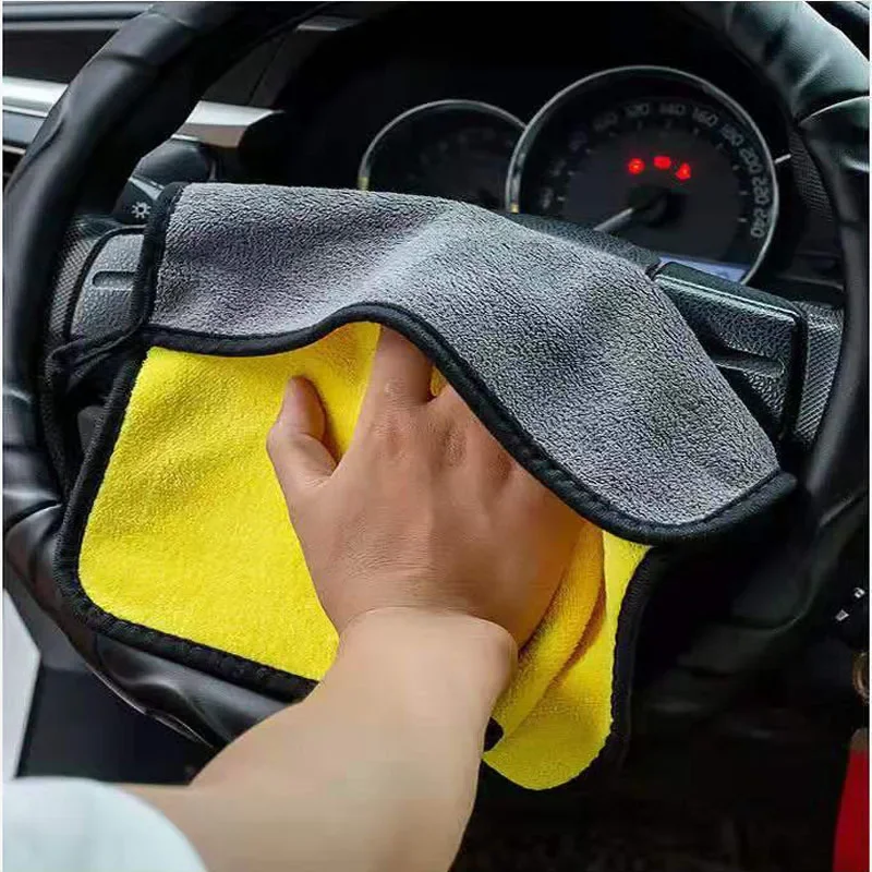 Car Wash Microfiber Towel Water Absorbtion Drying Cloth Wash Towel Double Layer Clean Rags Car Detailing Microfiber 1/5Pcs microfiber towel cleaning cloth microfiber cleaning cloths microfiber car towel microfiber towels fiber towel microfiber washing towel car washing towel car drying towel drying cloth