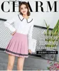 Preppy Girl Pleated Skirts Elastic Waist Summer Vintage Mini Skirts Korean Streetwear Spring Student Strips Designed Dance Skirt 2