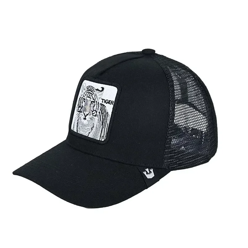 Animal Baseball Cap Summer Travel Peaked Cap Men's Embroidery Hip-Hop Cap Couple Style Sun Visor Adjustable Trucker Mesh Cap 5