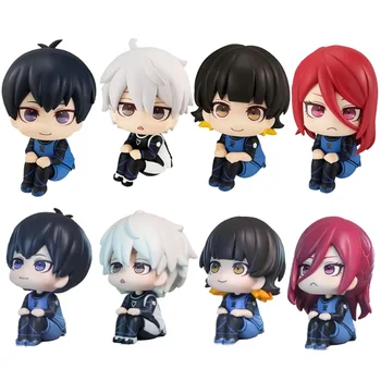 10cm Q Version Blue Lock Anime Figure Sagi Yoichi Chigiri Hyoma Nagi Seishiro Figures Collection Model Figurine Doll Toy Gift 1