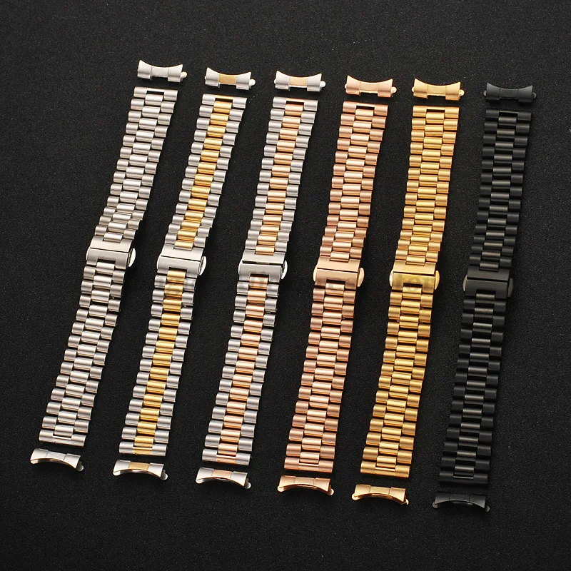 Premium Stainless Steel Watchband Replacement - Arc Interface Wristband Bracelet