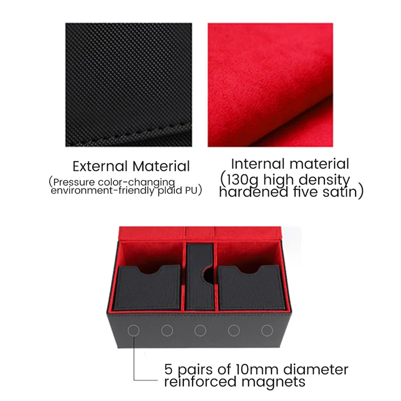 A70F-Multifunction Case Container Card Box Card Protector Deck Boxes Holds 200+ Carrying Organiser Case