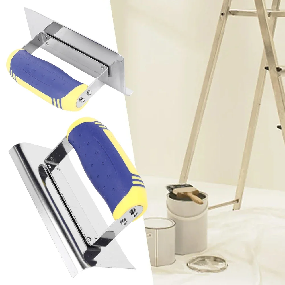 Plaster Stucco Cement Finishing Kit Stainless Steel Edging and Grout Concrete Tools Plastering Knife Scraper Wall Repair Tool 5