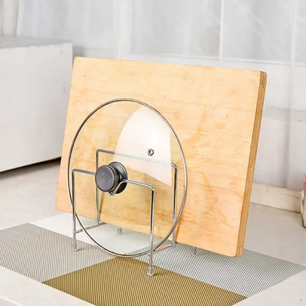 Portable Stainless Steel Cutting Board Holder Multi-layer Space Saving Chopping Board Organizer Rustproof Kitchen Storage Rack