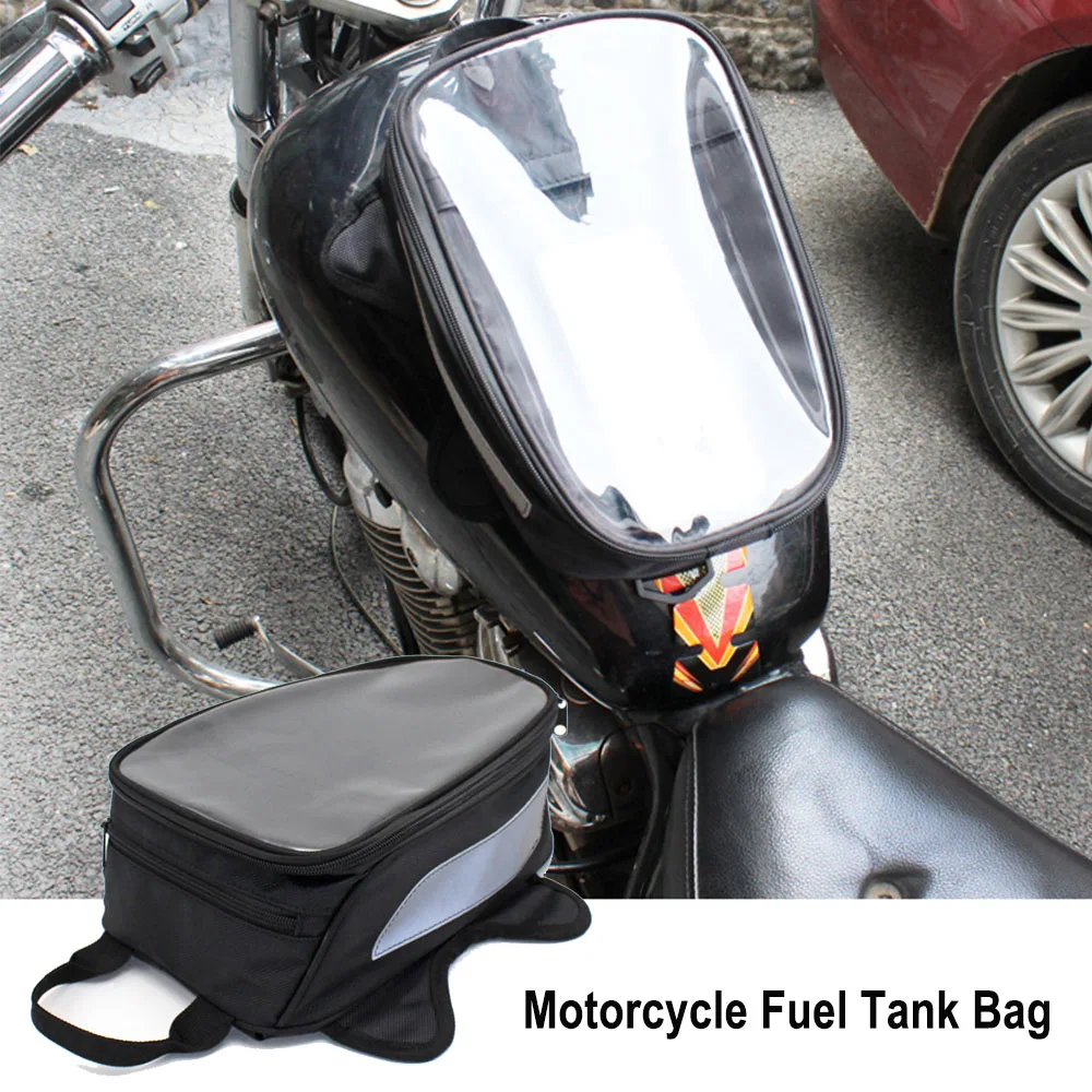 

Universal Motorcycle Oil Fuel Tank Bag Magnetic Motorbike Saddlebag Phone Holder Storage For Honda For Yamah*