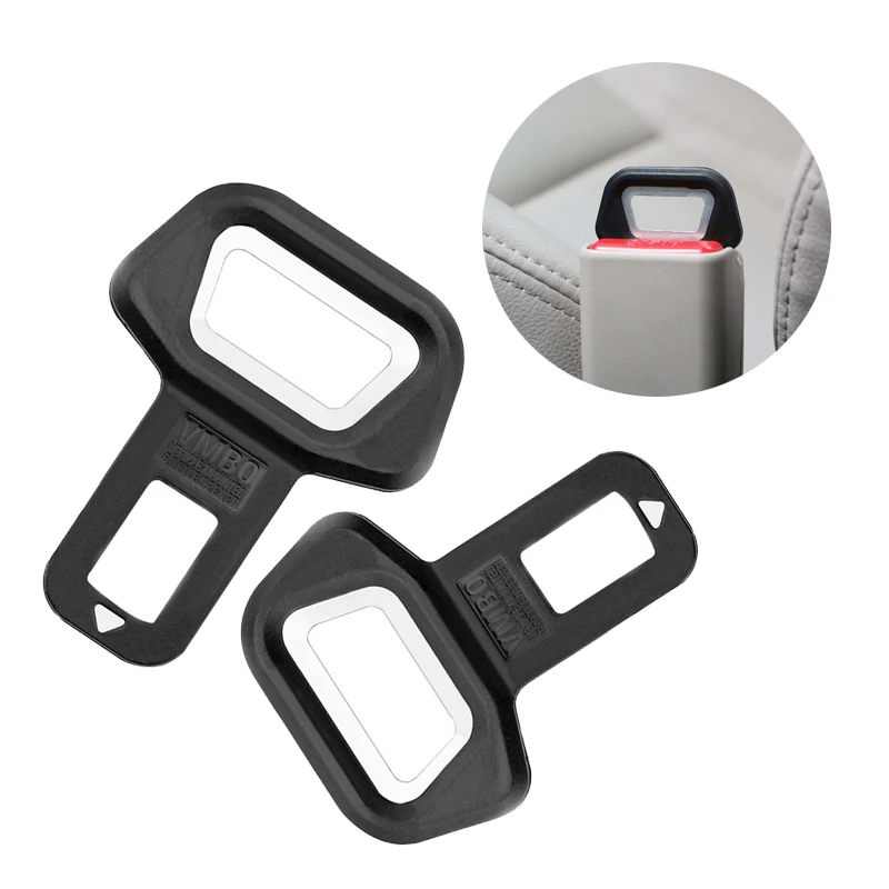 Car Universal Safety Belt Clip Buckle Plug Seatbelt Stop Alarm Stopper