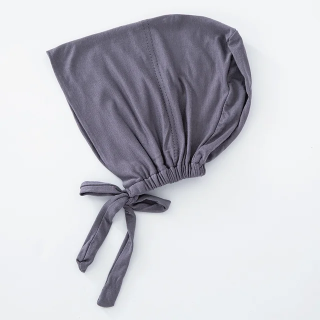 82 couleurs cravate dos sous-embouts mode femmes intérieur Hijab casquette musulmane Bonnet plaine islamique coton Spandex Jersey DEW sous-écharpe