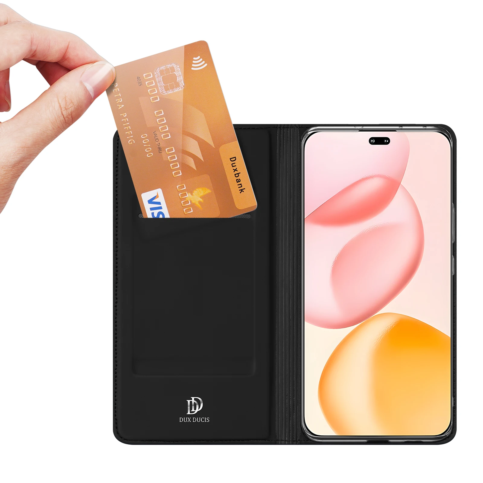 Luxury PU Leather Flip Wallet Case with Card Slots and Protective Cover
