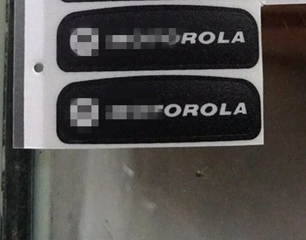 

2pcs/Lot M Logo& GP340 Sticker for Motorola GP340 walkie talkie