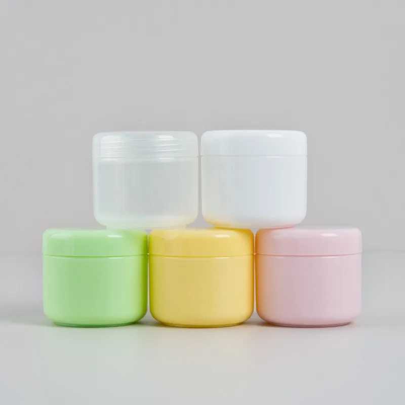 

10g Plastic Empty Makeup Jar Pot colorful round box Refillable Sample Bottles Travel Face Cream Lotion Cosmetic Container 2024