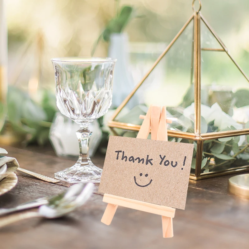 

1pcs Wood Easel Frame Tripod Display Meeting Wedding Table Number Name Card Stand Display Holder Decor Children Painting Craft