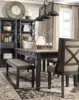 Tyler Creek Farmhouse 75" Display Cabinet or Bookcase with Drawers, Almost Black 6