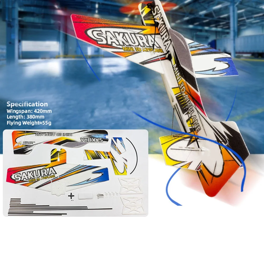 RC Air Plane 3D Airplane Micro-Mini Foam EPP PP F3P Lightset KIT Model Hobby Toys Sakura Remote Control Toys E2101 3