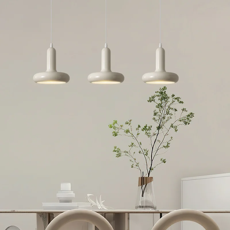Bauhaus colgantes Nordic Medieval diseñador comedor lámpara de mesa Retro blanco dormitorio de noche araña de techo - AliExpress