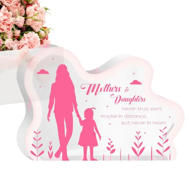 

Акриловый декор для стола для матери и дочери, многофункциональные Украшения на день матери, Декор для дома, настольная книжная полка