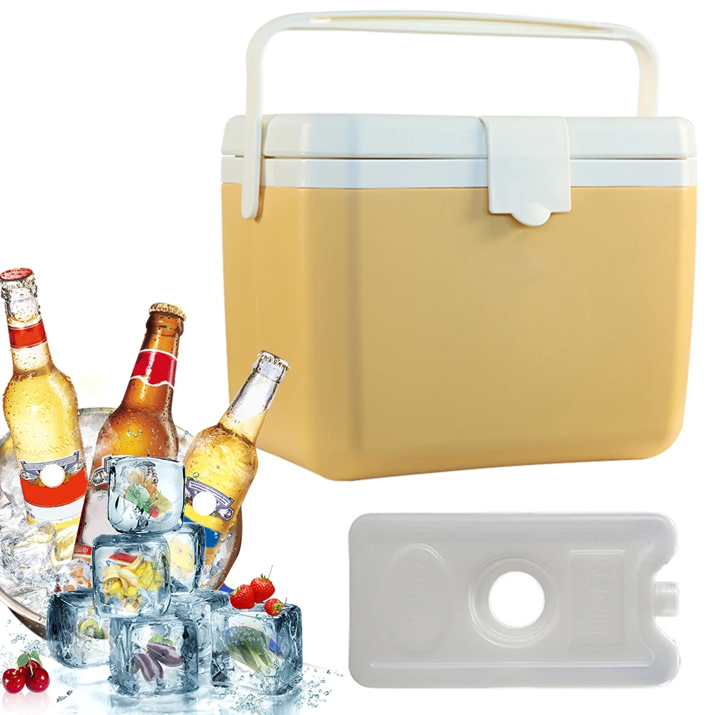 6L Insulated Portable Cooler Large Capacity Camping Car Refrigerator Wear-Resistant Mini Freezer Fridge for Beach Picnic Camping