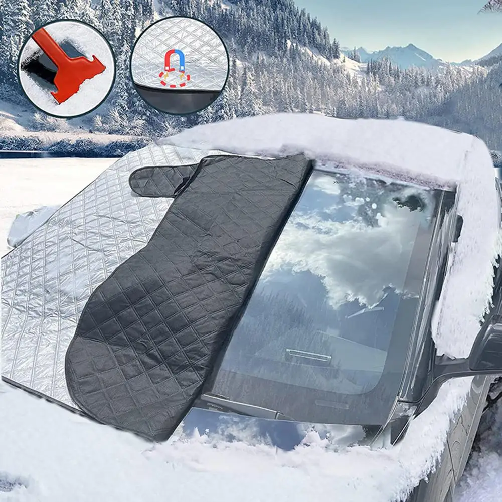 

Uv Protection Car Sunshade Foldable Car Windscreen Cover Water Resistant Anti-frost Heat Insulated Protection for Winter