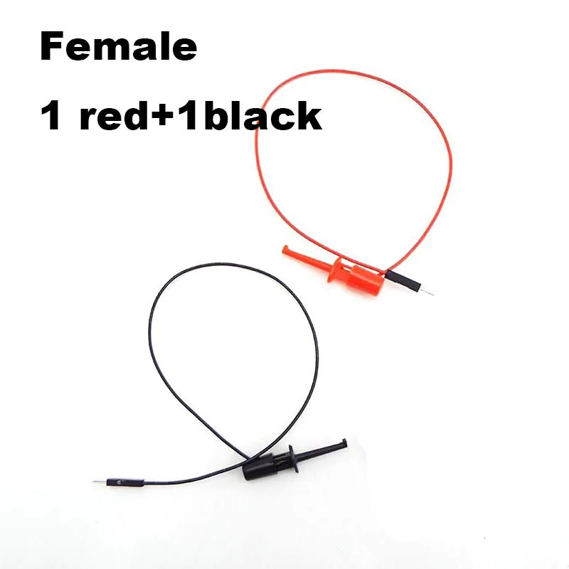 4types Single Test Hook Clip Line Probe Logic Analyzer 10pin Cable Crocodile Clip For Gripper Electronic Testing IC Grabber c1