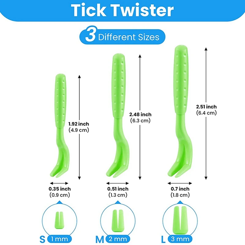 Tick Remover Set Voor Honden En Katten, Set Van 3 Tick Twister, 1 Tick Haak, 1 Tick Pincet, Tick Verwijderen In Seconden