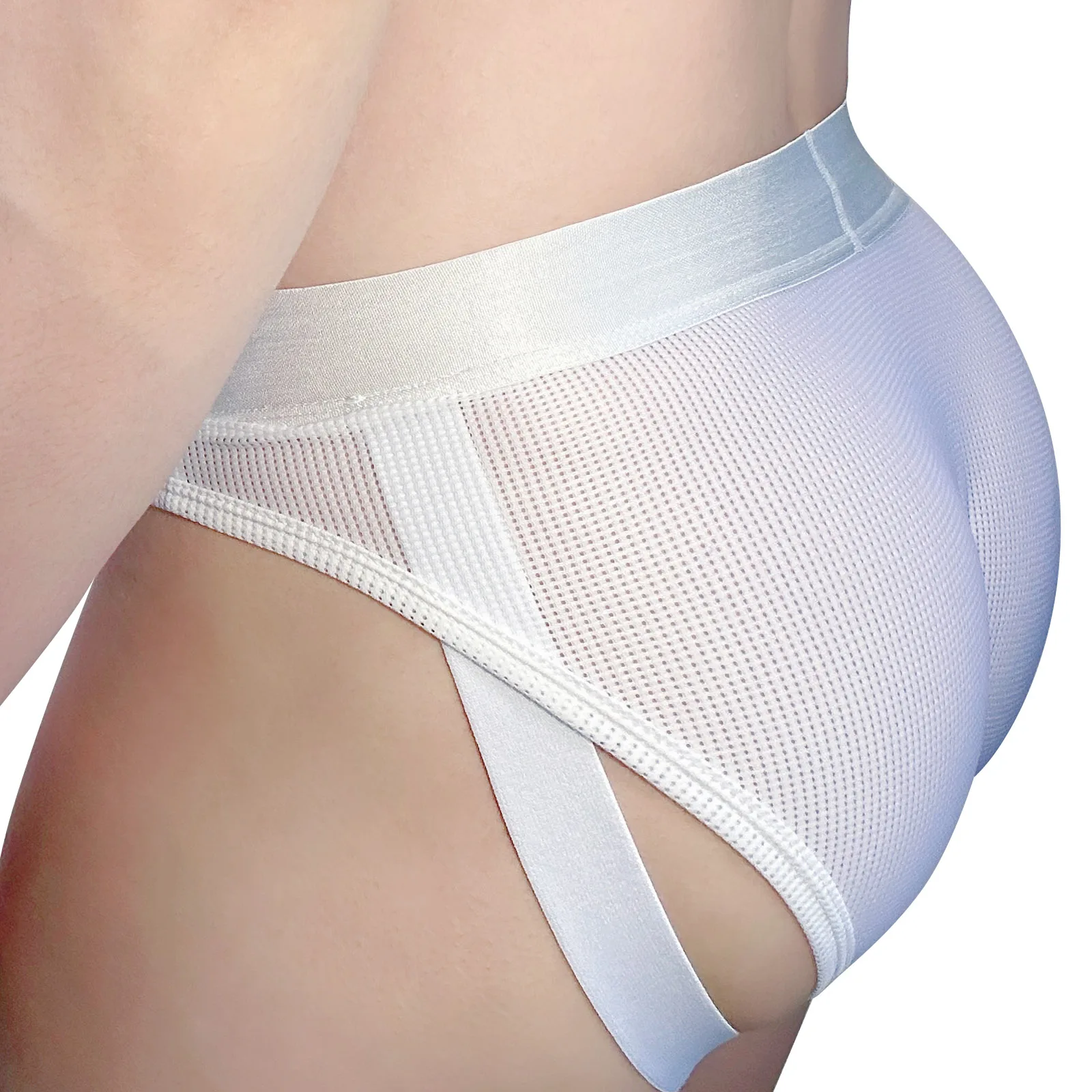 Men Penis Cockstrap Underwear Sexy Man Bulge Pouch Briefs Cock Ring Lingerie Mesh Sheer Panties Jockstrap Cockring O-Ring men stretch g string panties,men stretch thong underwear,men patent leather briefs