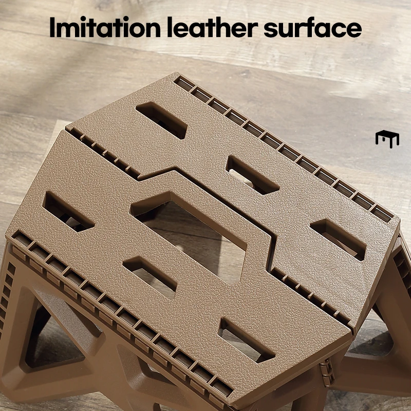 Strong Plastic Folding Stool Storage Foldable Step Stool Home Footstool Travel Camping Small Portable Foot Stools