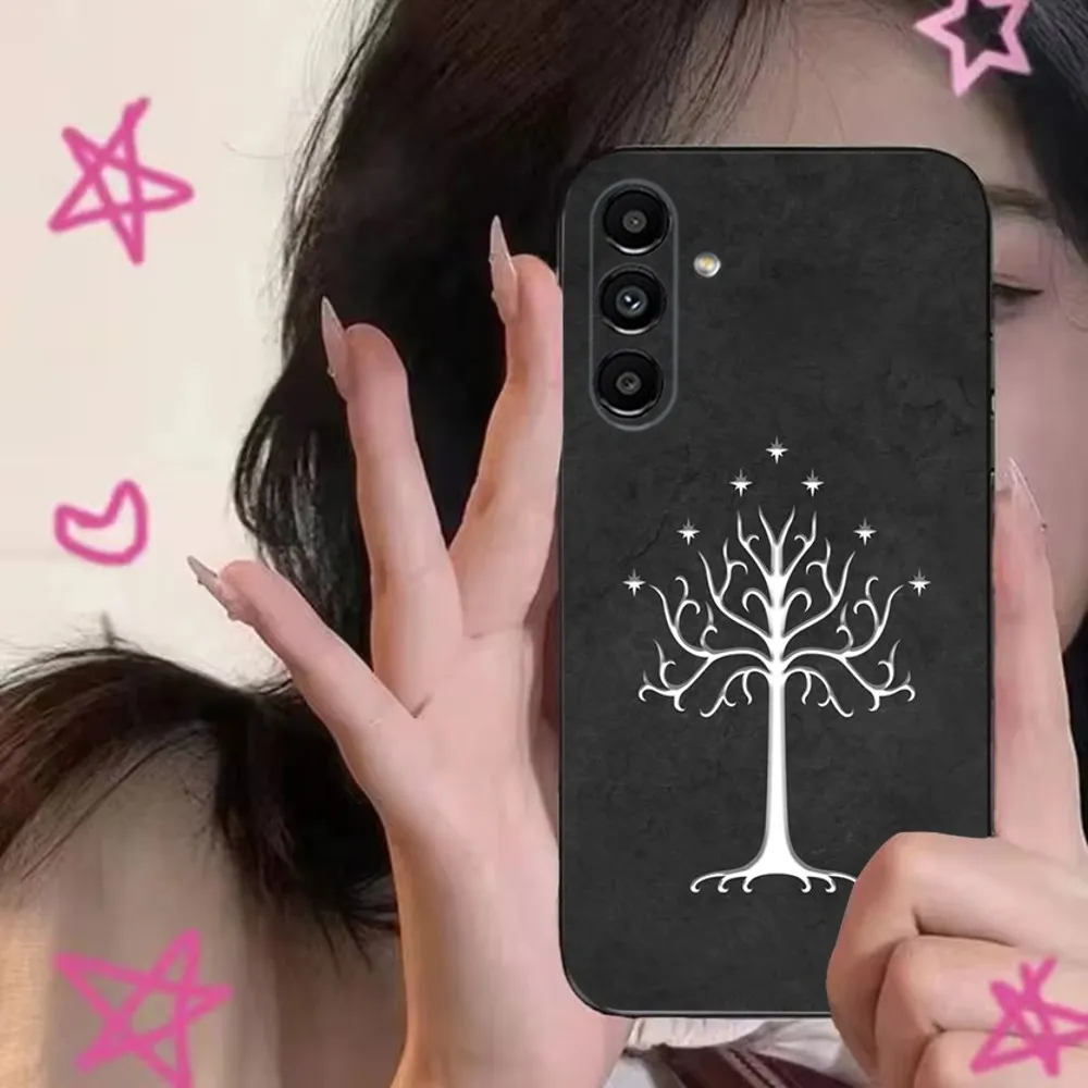 Black Soft Cover Phone Case Featuring a Map Inspired by The Lord of the Rings