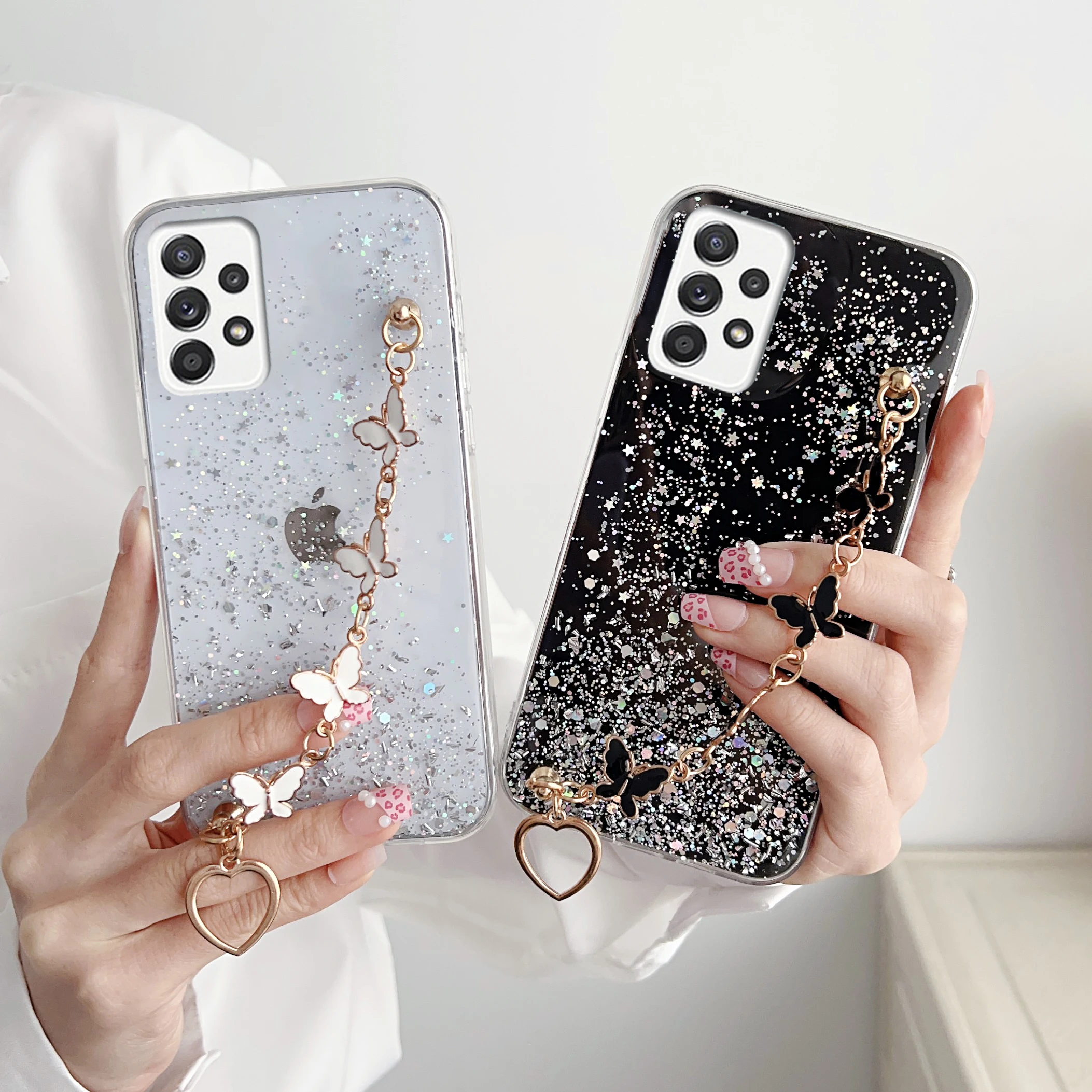 Luxury Butterfly Bracelet Phone Case For Huawei P50 Pro P40 P20