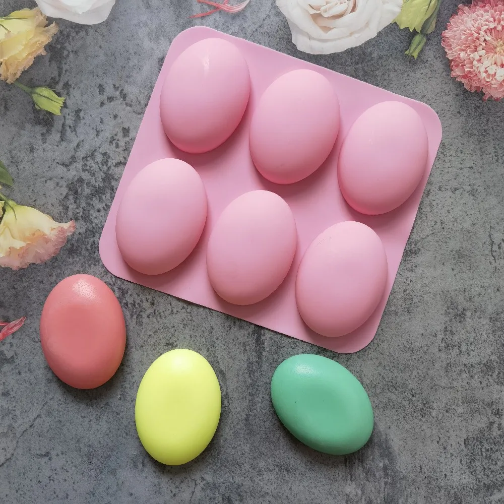 Domed Stone Cobblestone Egg Silicone Soap Mold 8 Cavities Oval Soap Mold  Silicone Molds Plaster Mold Silicone Mold Chocolate Mold 