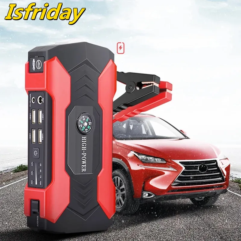 

20000mAh Car Jump Starter Power Bank 200-600A Portable Charger Car Booster 12V Auto Starting Device Emergency Battery Car Start