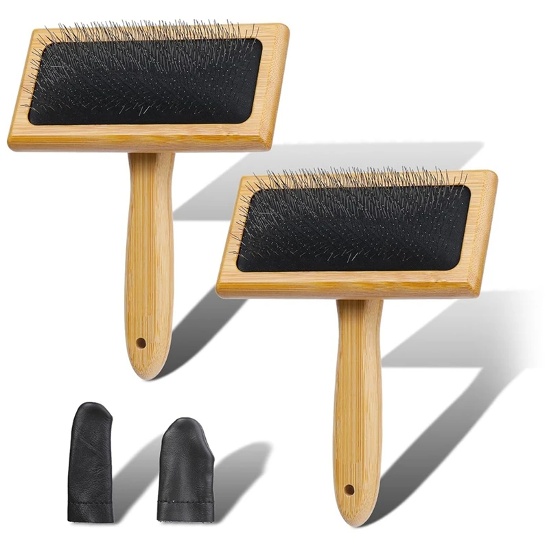 

2 шт., деревянные шерстяные насадки для шерсти, волокон, кошек, собак