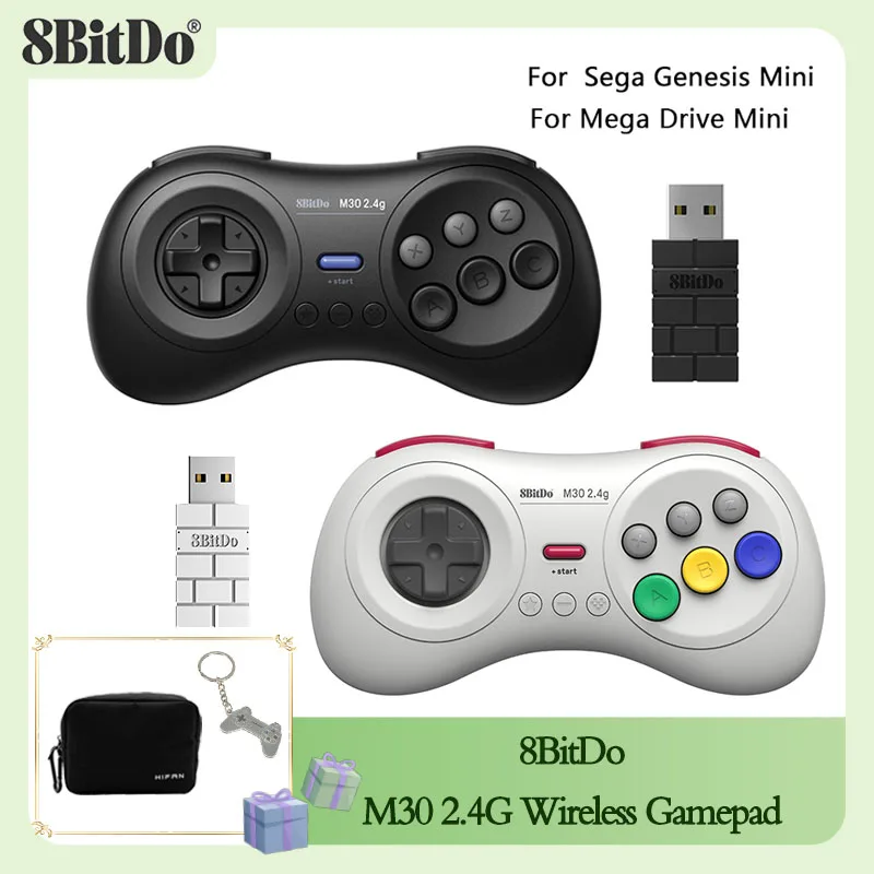 Controller Di Gioco Gamepad Wireless 8Bitdo M30 2.4G Per Accessori Di Gioco Sega Genesis/Sega Mega Drive Originali
