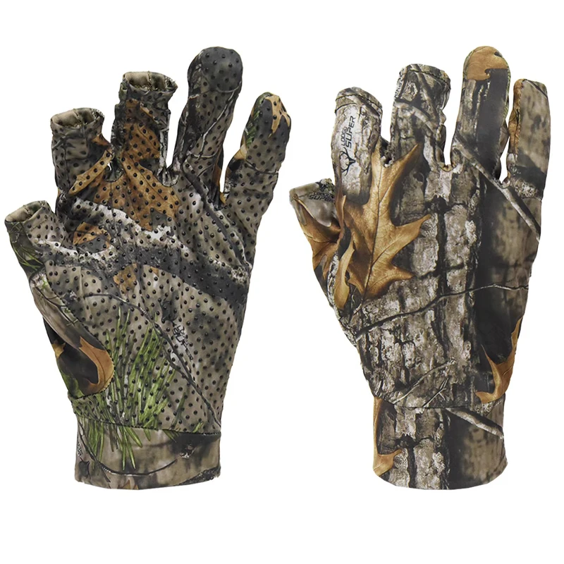 Camo Gloves Tactical Equipment Breathful Anti-slip 3D Camouflage Gloves For Woodland Shooting Feild Hunting Hidden Accessories