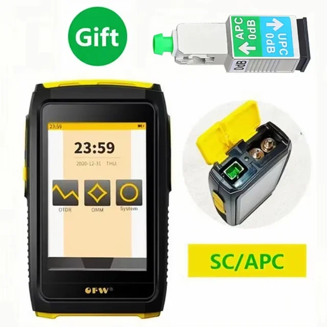 Mini OTDR Active Fiber Live Test 1550nm 20dB 80KM Fiber Reflectometer Touch Screen OPM VFL OLS iOLA Event Map Fiber Tester st3200f mini otdr 1310 1550nm 26db 24db fiber optic reflectometer touch screen vfl ols opm event map ethernet cable tester