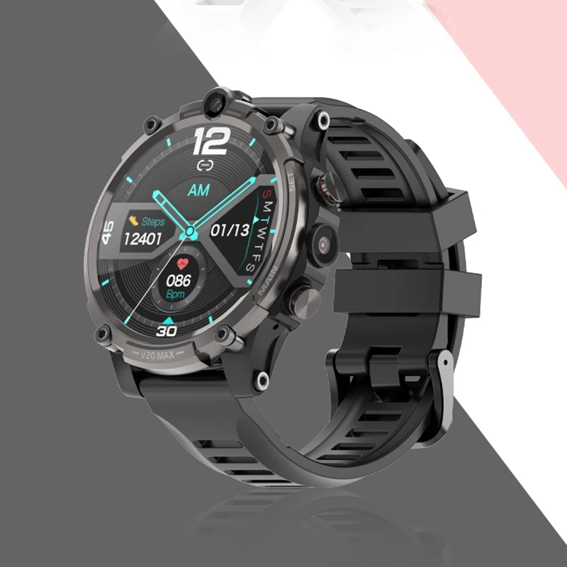 

2023 NEW 4G Net Smart Watch Men 4GB+128GB 1.6" HD Screen Android 8.1 GPS WiFi SIM 5MP Camera 930 mAh Smartwatch Adult Heartrate