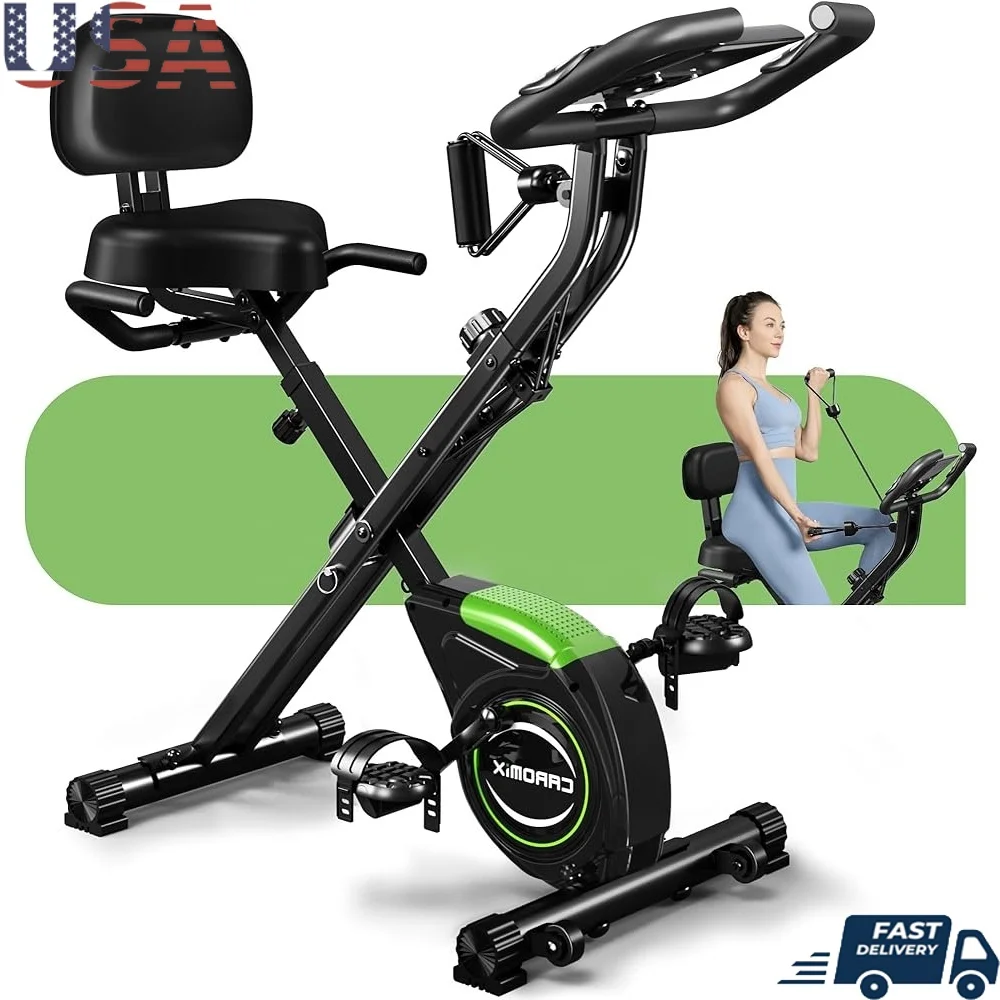 in Folding Exercise Bike Magnetic Resistance Indoor Cycling