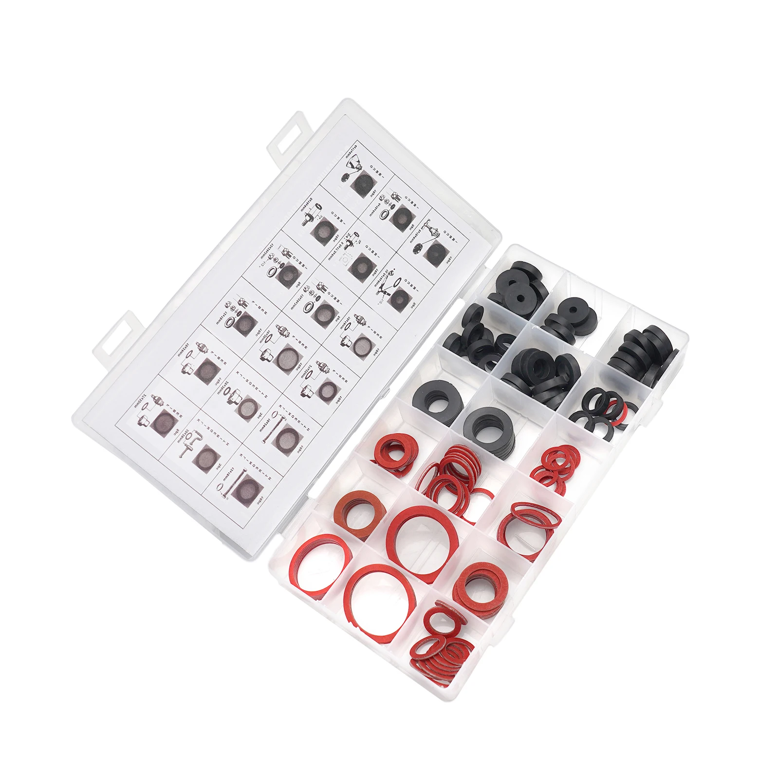 

Auto Parts O-ring Black+red Universal Car Accessories Flat Washers Hydraulic Seal Kit Replacement Seal Ring New
