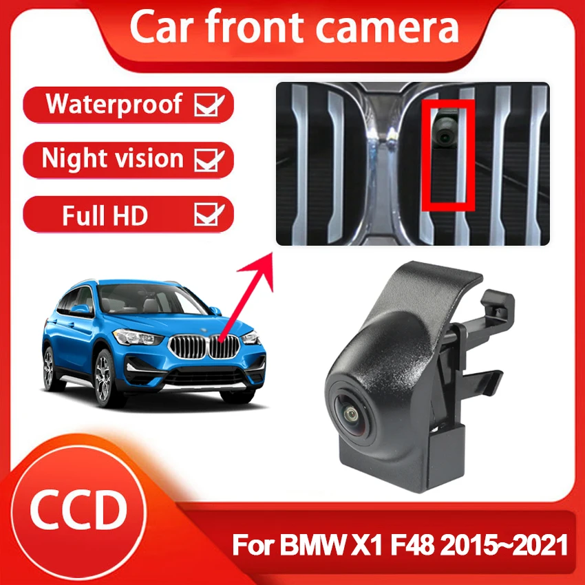 

HD CCD AHD Car Front View Parking Night Vision Positive Waterproof Logo Camera For BMW X1 F48 2015 2016 2017 2018 2019~2021