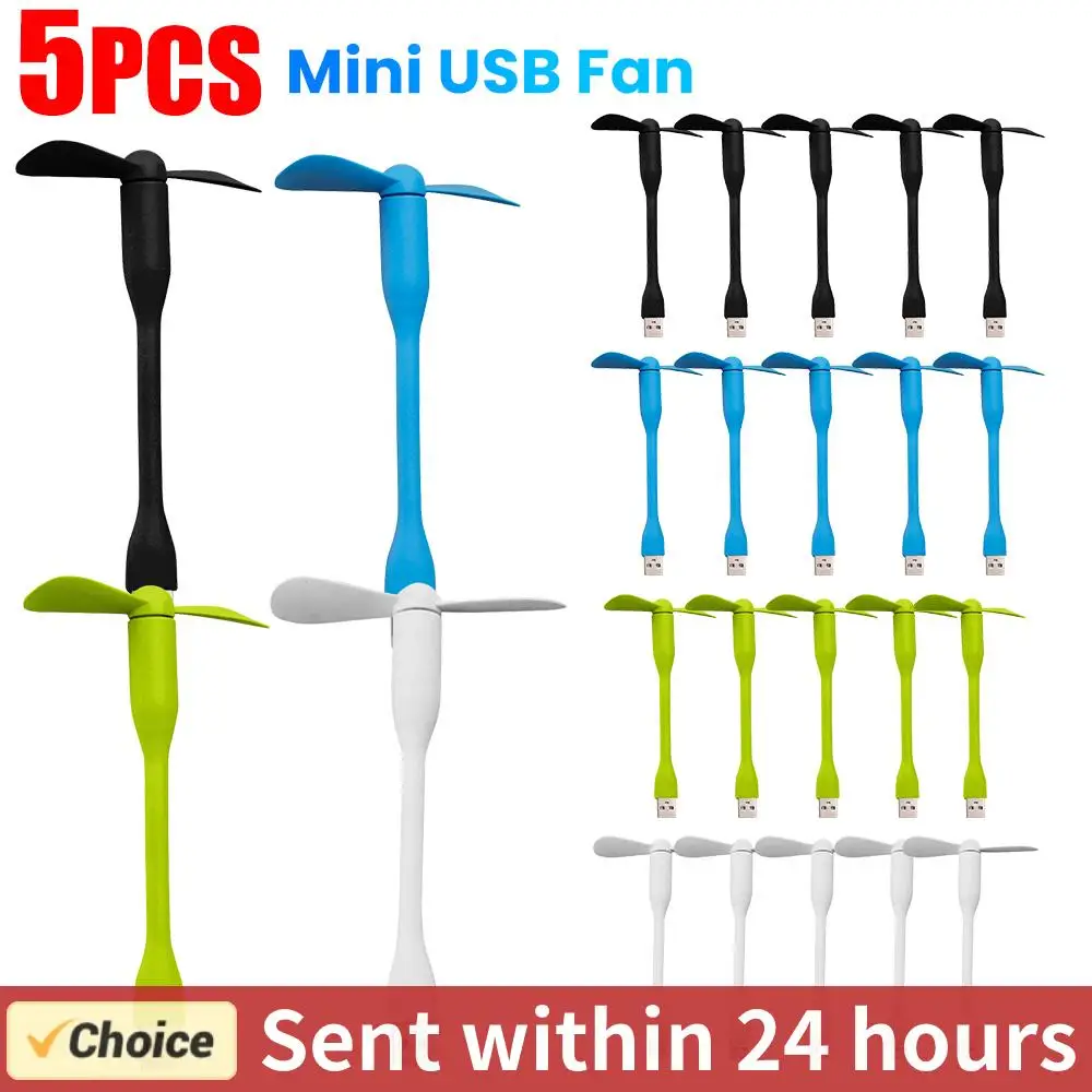 Compact USB Mini Fan - Flexible Portable Cooling Solution for Laptops and Mobile Devices
