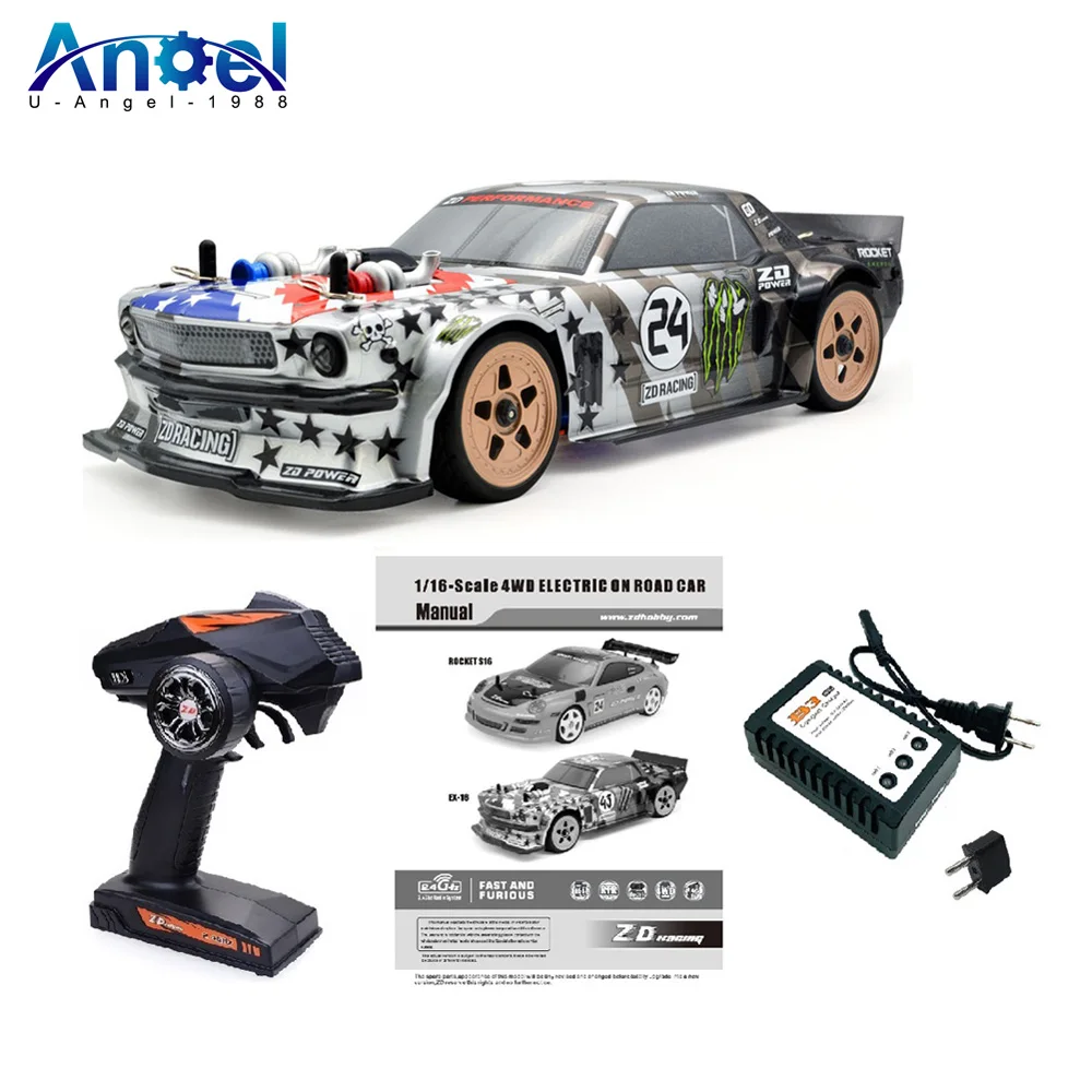 

ZD Racing EX-16 1/16 RC Car 40km/h High Speed Brushless Motor 4WD RC Tourning Car On-Road Remote Control Vehicles RTR Model Car