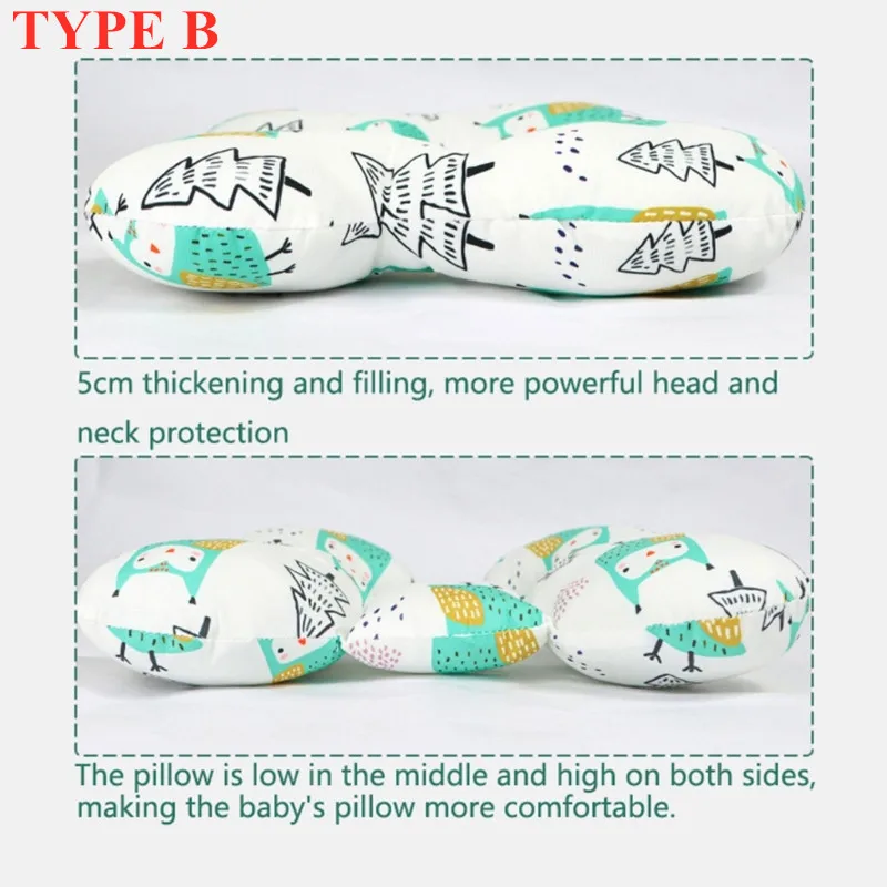 U-Shape Baby Pillow Baby Car Seat Head and Neck Protection Pillow Cushion Stroller Headrest Children Travel Sleeping