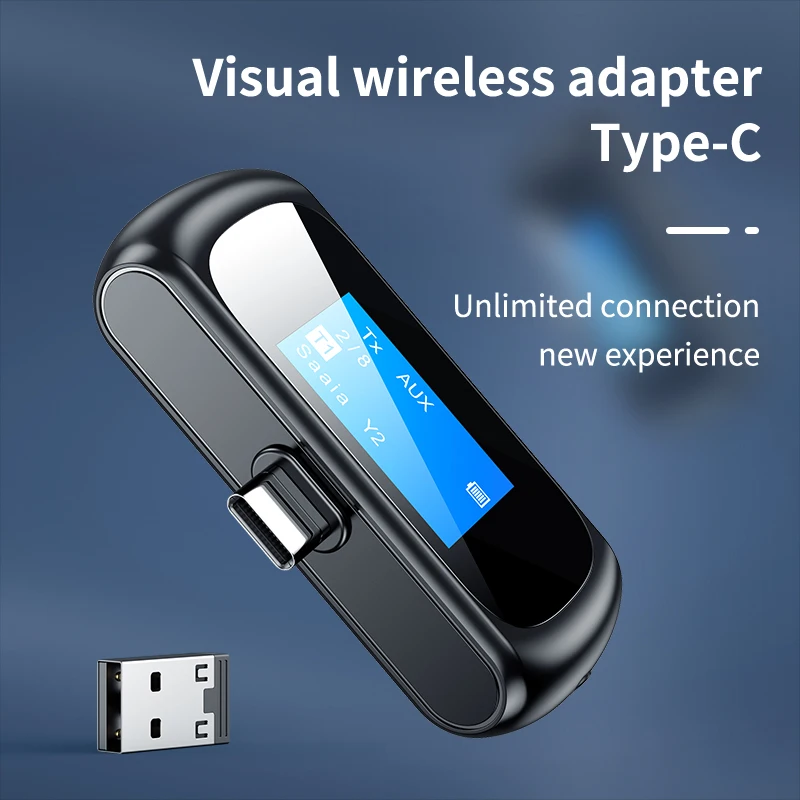 

New Bluetooth 5.1 2 in 1 Transmitter Receiver Audio Adapter USB C Compatible for Switch/ PS4/PS5/ PC/Android phone