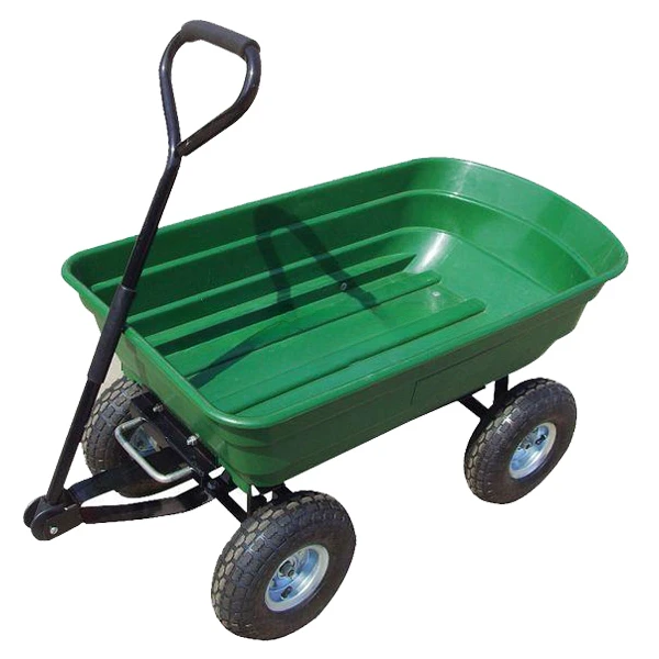 

Agricultural Garden Dump Truck Green Load One Wheel Trolley Field Tool Truck Dumper Hand Pulled Carrier TC2145 2024 Hot Sale