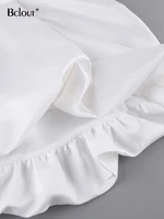 Bclout Elegant Long White Skirts Women 2023 Fashion High Waist Black Loose Party Skirts Autumn Pleated Midi Skirt Female Vintage - Image 6