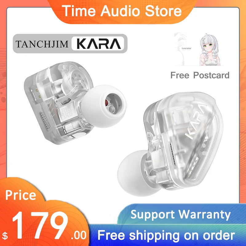 

TANCHJIM KARA 1DD+4BA Hybrid Earphone with 0.78 2Pin Cable Earbud