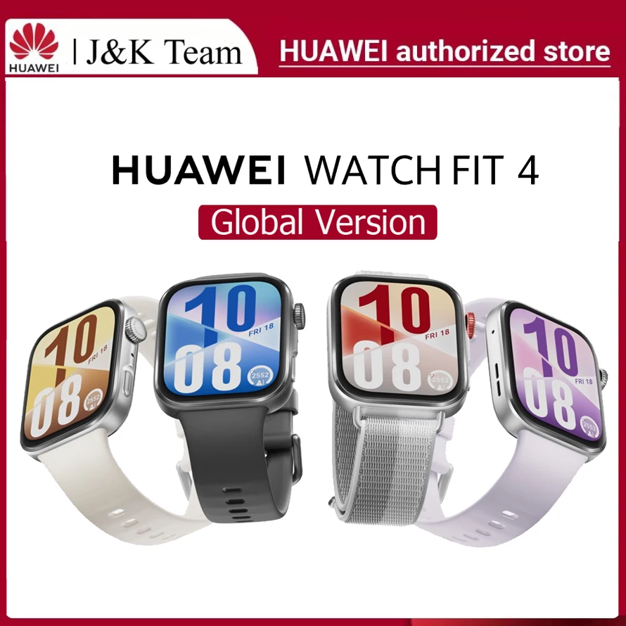 HUAWEI Watch FIT 4 Smartwatch,Global Version, compatible with iOS and Android,1.82-inch AMOLED Display, 14 Day Battery Life